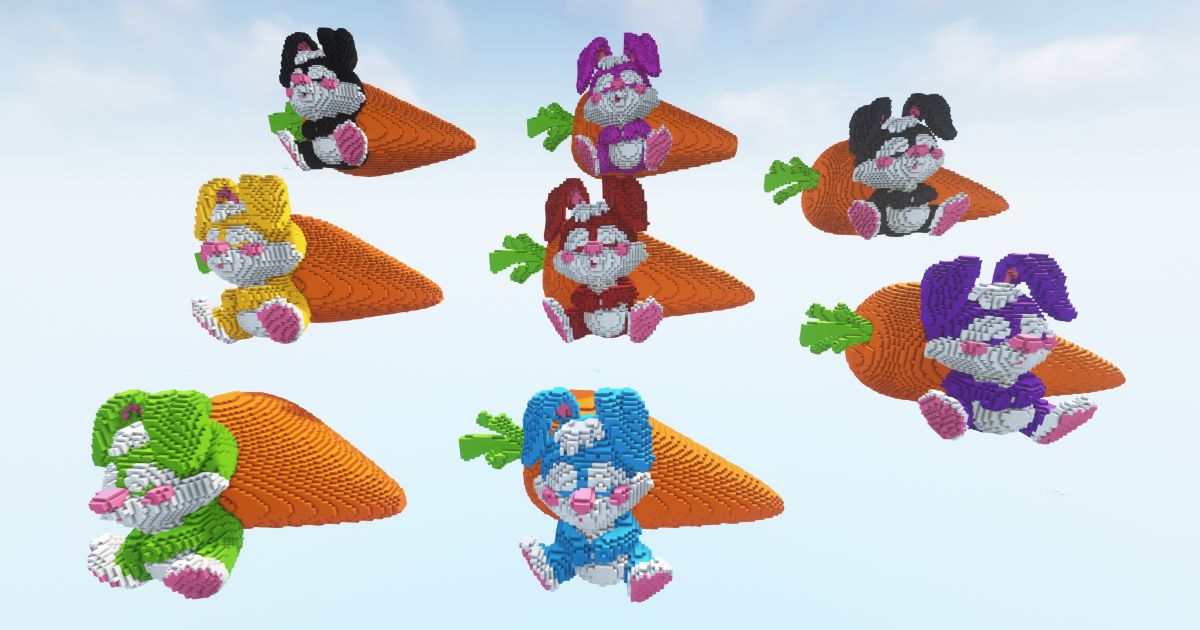 Minecraft Bunnies Carrot Pack
