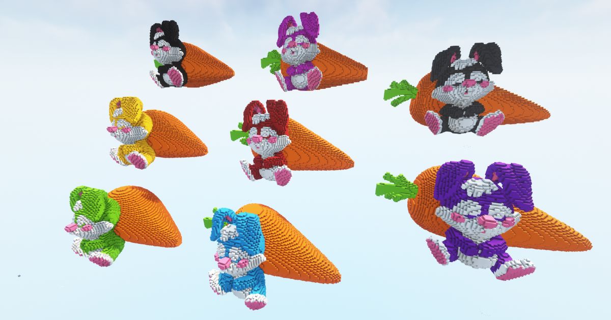 Minecraft Bunnies Carrot Pack preview 1