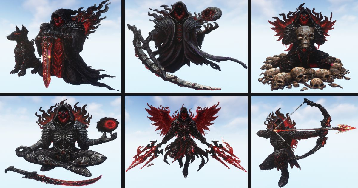Minecraft Dark Red Reaper Pack