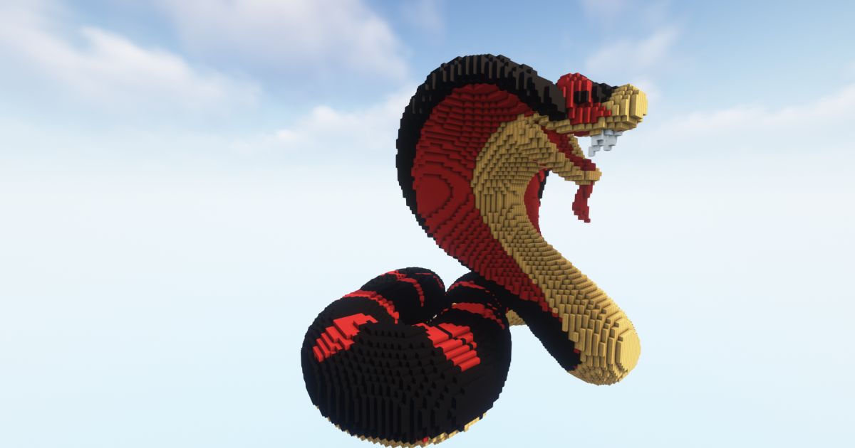 Minecraft Cobra King Statue