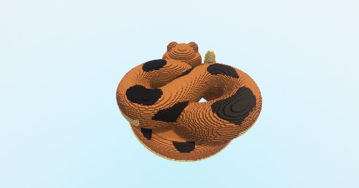 Minecraft Big Snake Statue preview 1