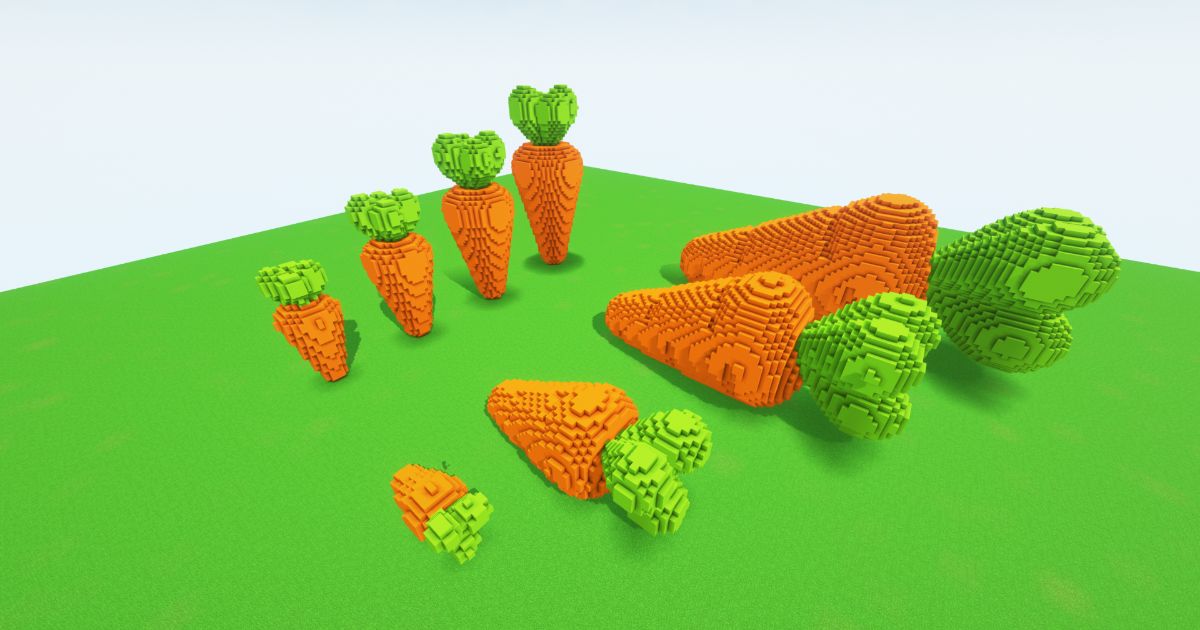 Minecraft Easter carrots Pack