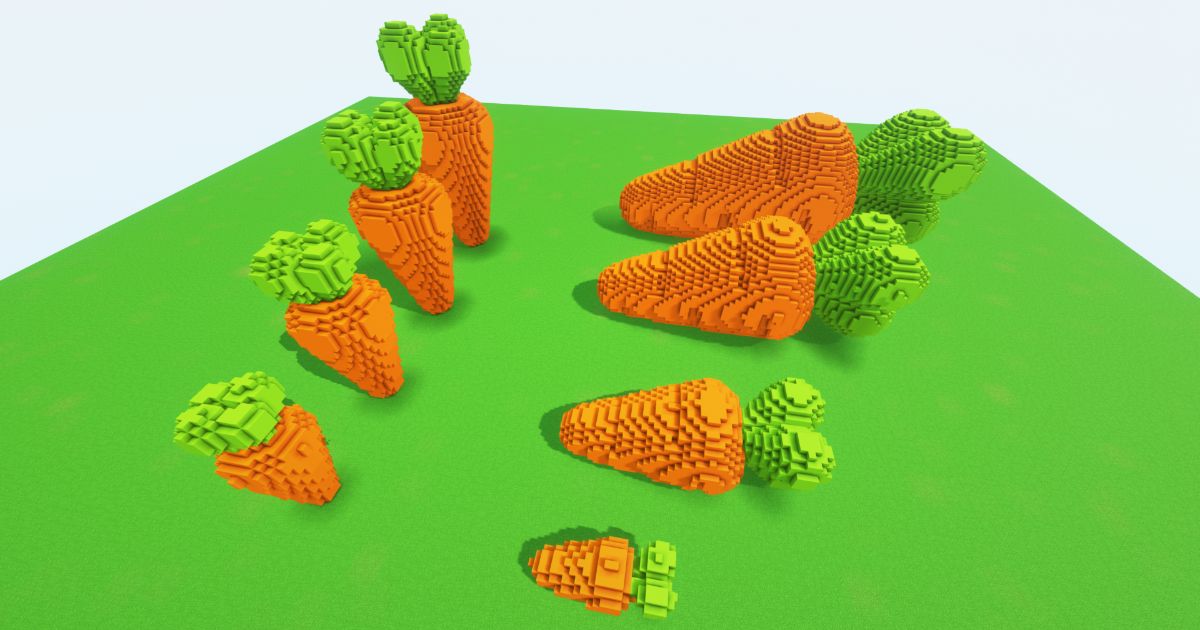 Minecraft Easter carrots Pack preview 1