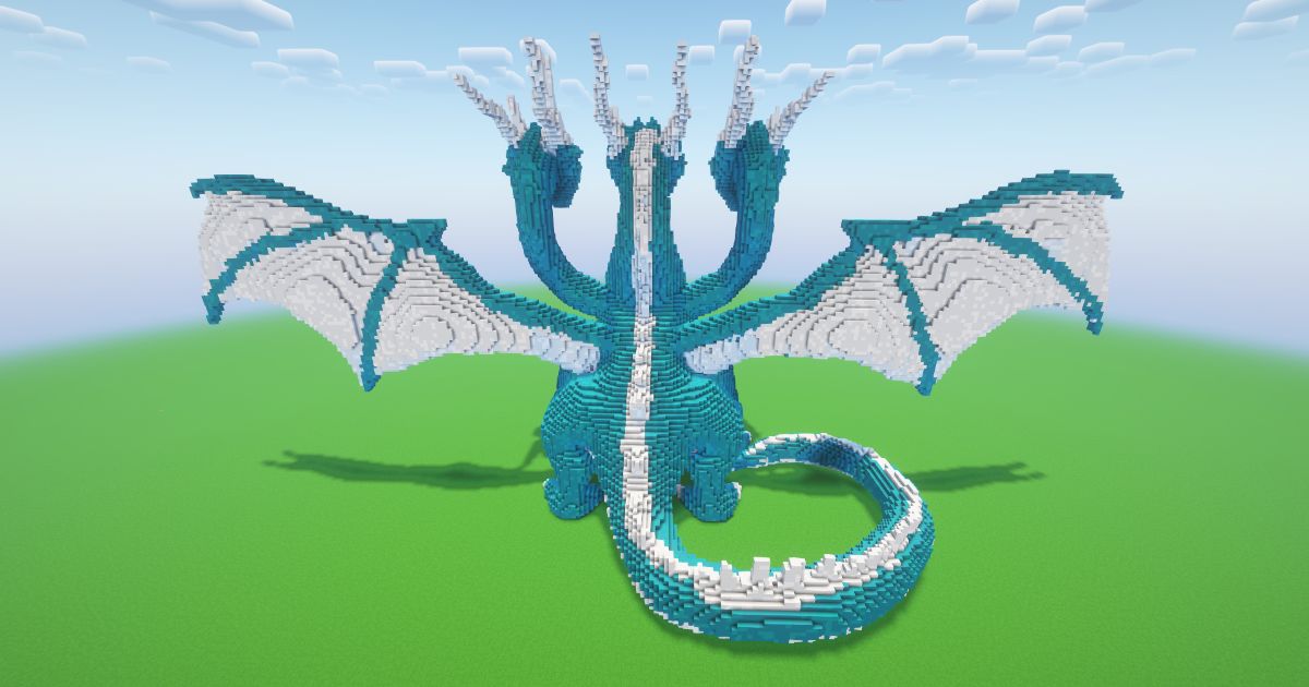 Minecraft Hydra Dragon Statue! preview 1
