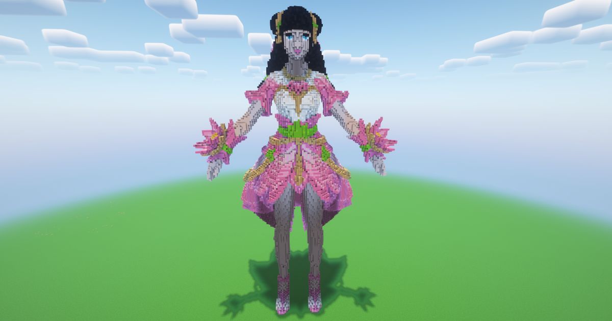 Minecraft Guinevere Lotus Statue!