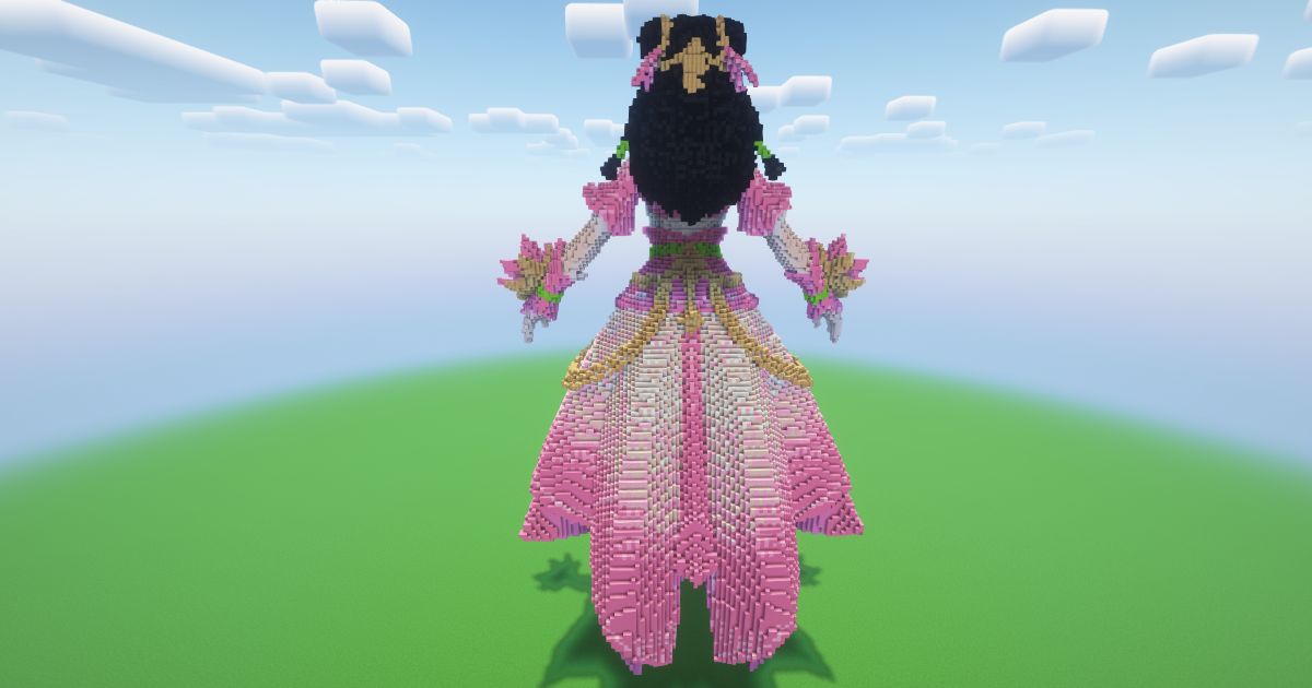 Minecraft Guinevere Lotus Statue! preview 1