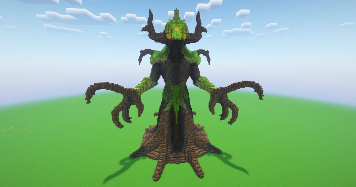 Minecraft Mangrove Guardian Statue!