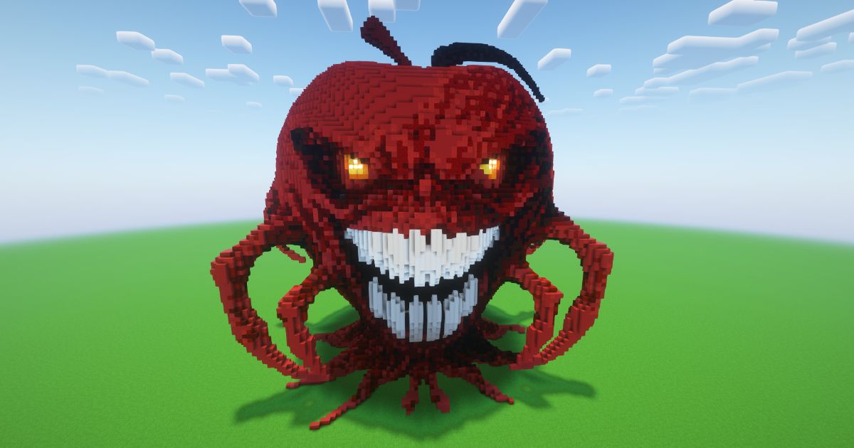 Minecraft Demonic Apple Statue!