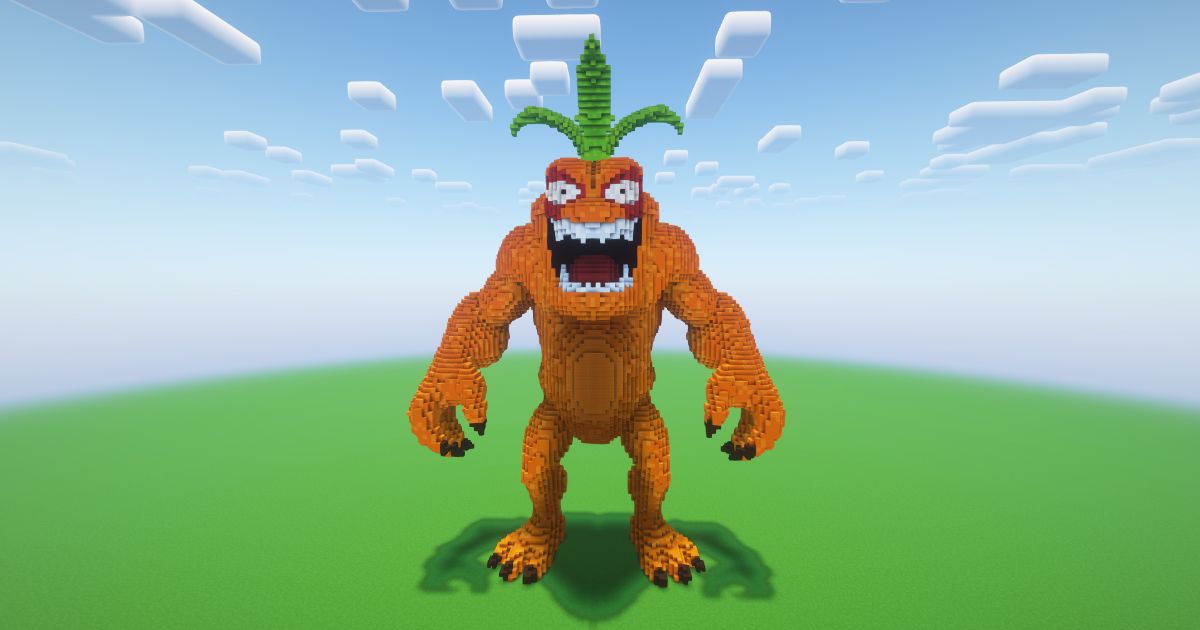 Minecraft Furious Carrot Statue!