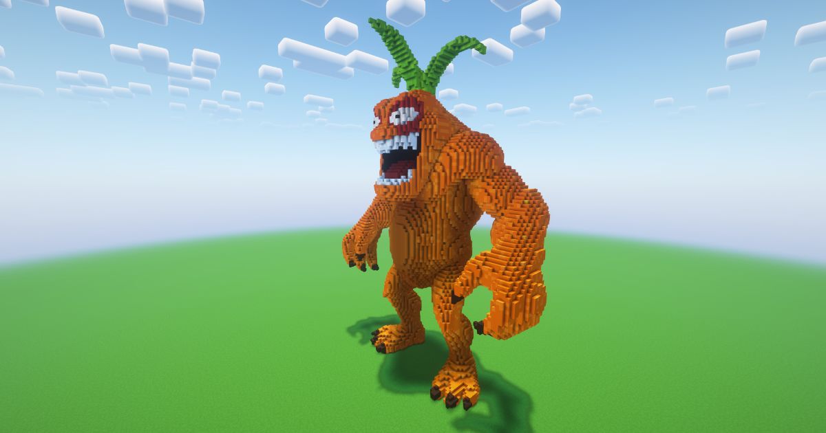 Minecraft Furious Carrot Statue! preview 1