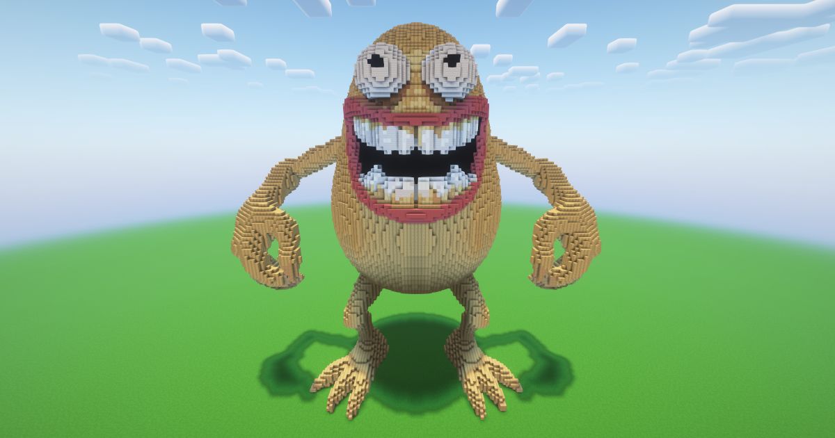 Minecraft Crazy Potato Statue!