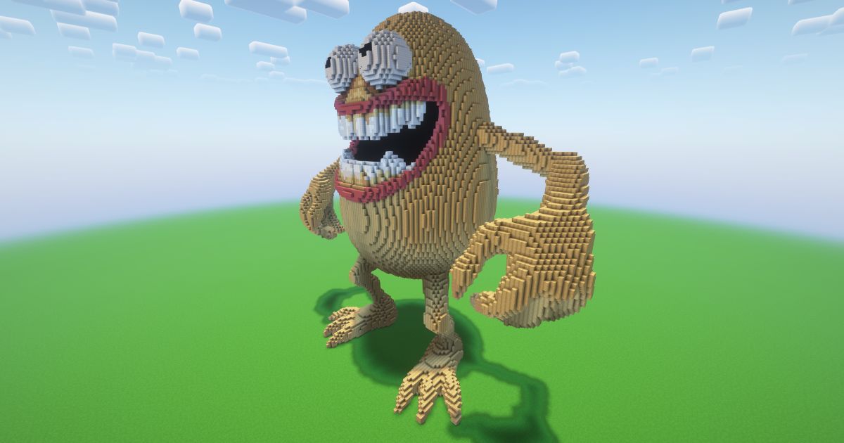 Minecraft Crazy Potato Statue! preview 1