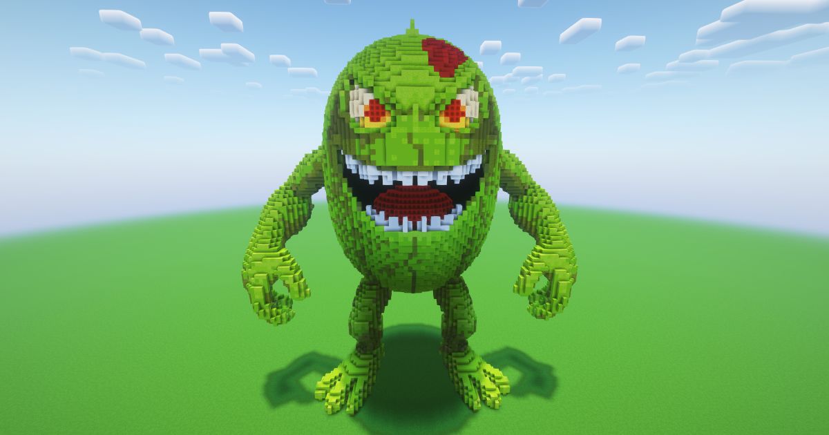 Minecraft Cursed Melon Statue!