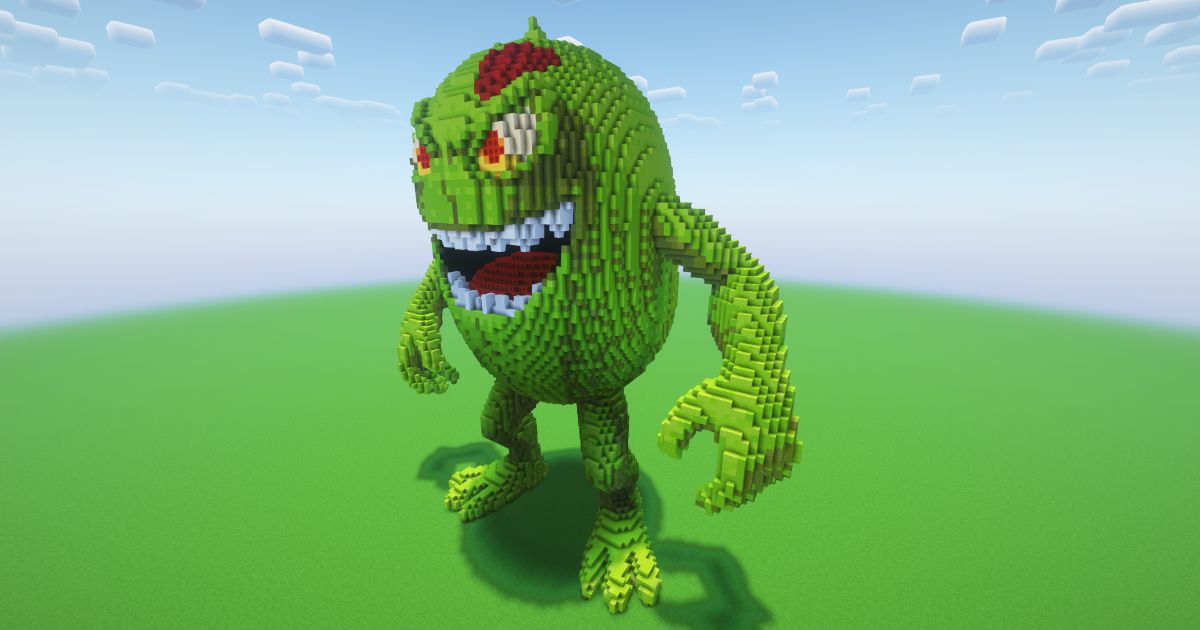Minecraft Cursed Melon Statue! preview 1