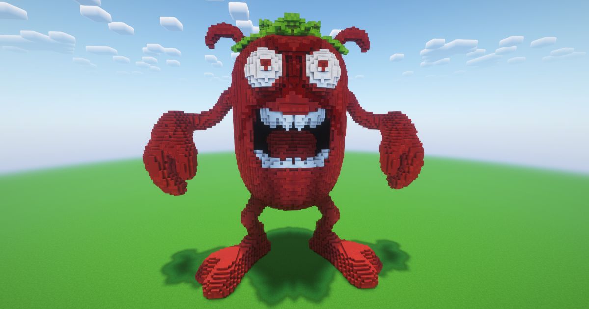 Minecraft Crazy Beetroot Statue!