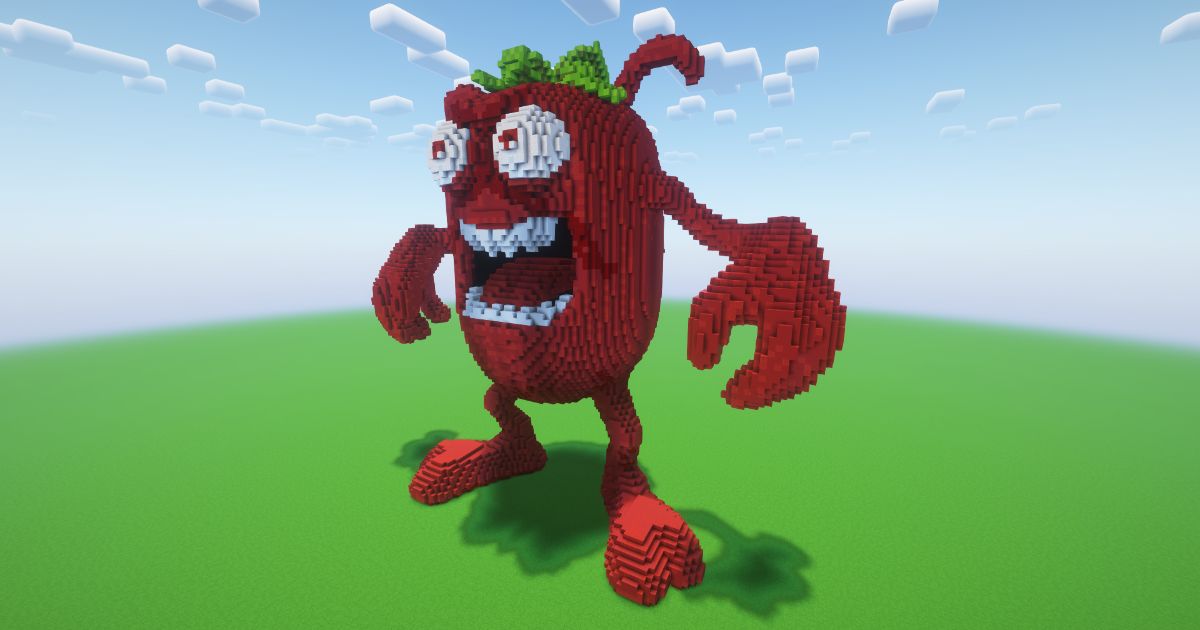 Minecraft Crazy Beetroot Statue! preview 1