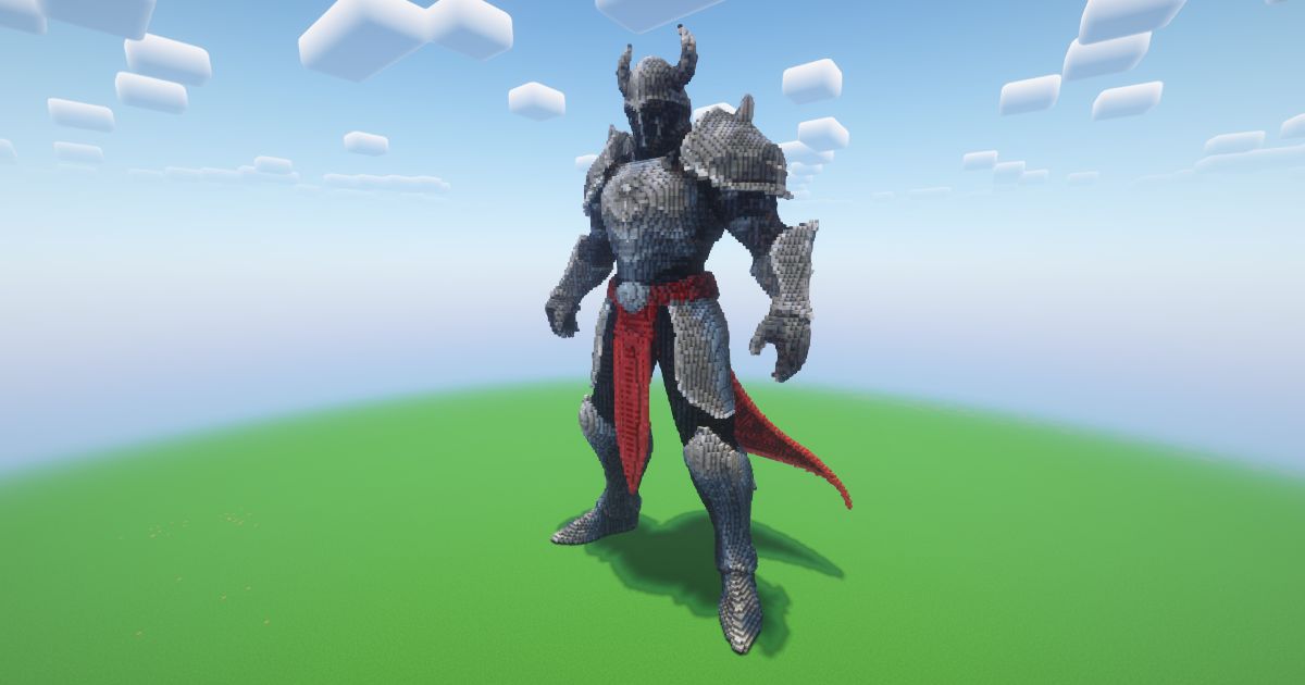 Minecraft Dark Knight Statue! preview 1