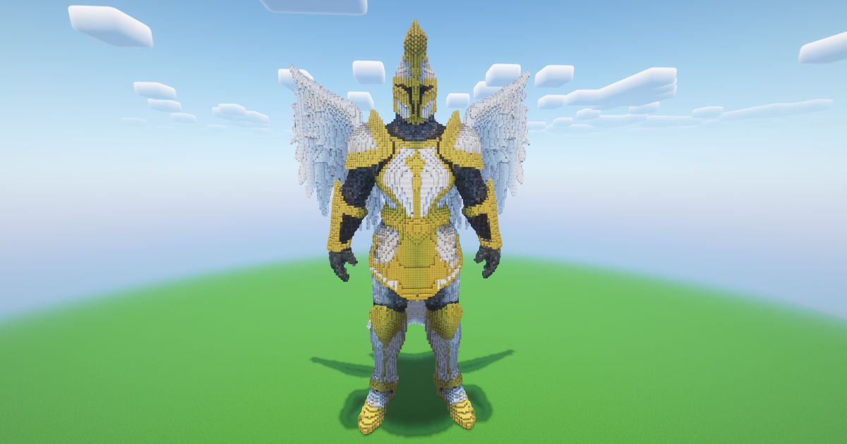Minecraft Angel Knight Statue!