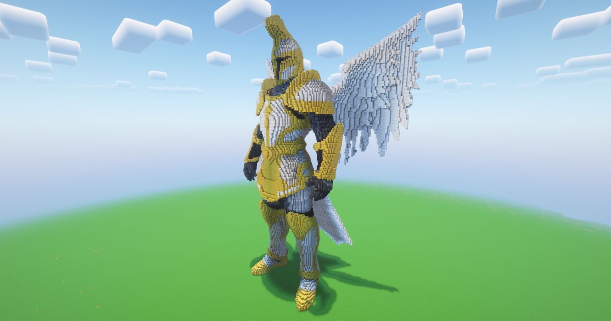 Minecraft Angel Knight Statue! preview 1