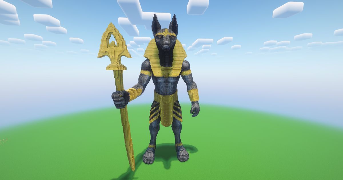 Minecraft Anubis Statue!