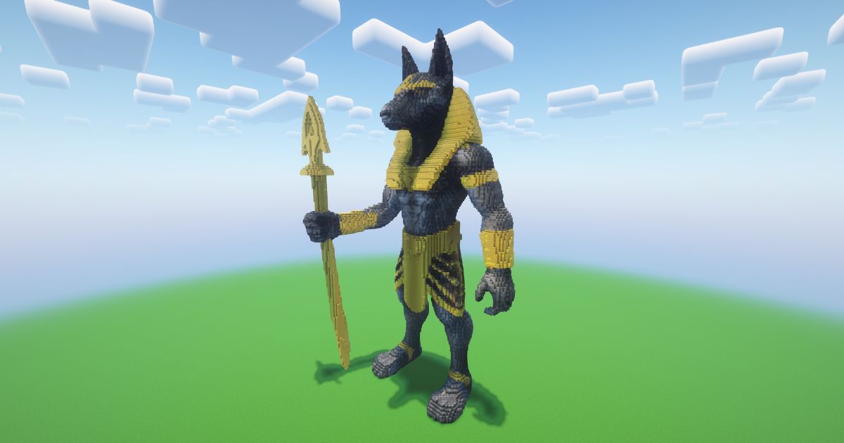 Minecraft Anubis Statue! preview 1