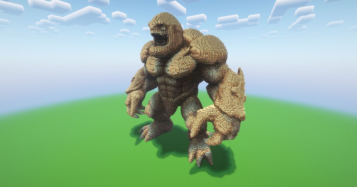 Minecraft Golem Statue! preview 1