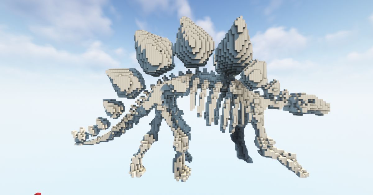 Minecraft Stegosaurus Statue