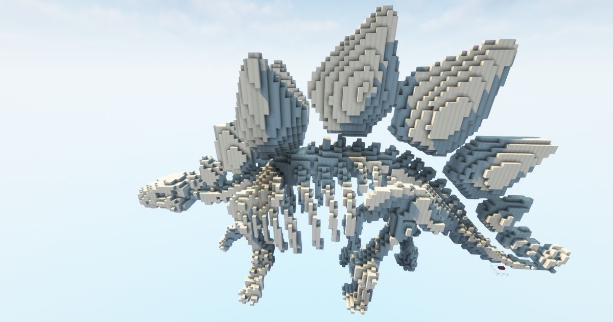 Minecraft Stegosaurus Statue preview 1