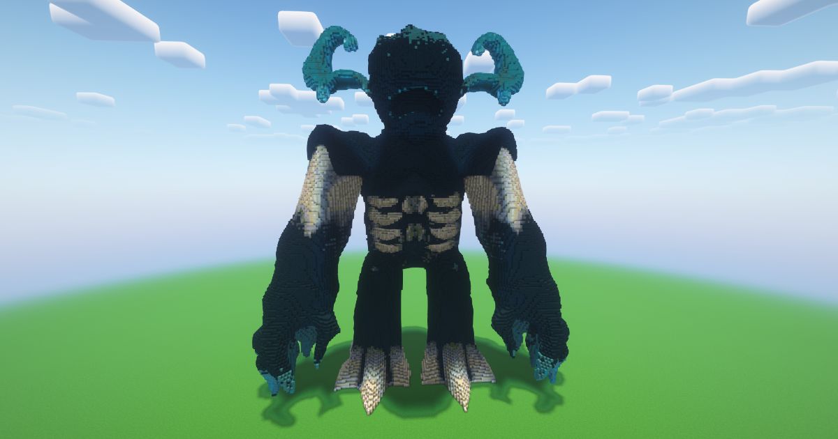 Minecraft Warden Statue
