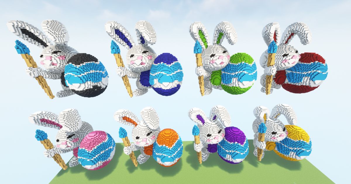 Minecraft Painter Rabbit pack preview 1