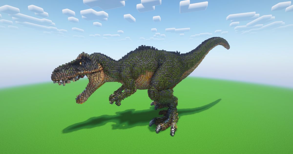 Minecraft Tyrannosaurus Rex Statue preview 1