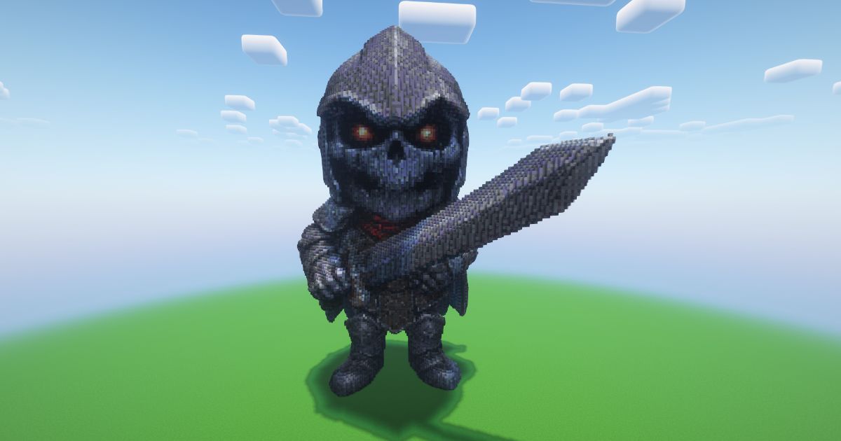 Minecraft Abyssal Knight Statue