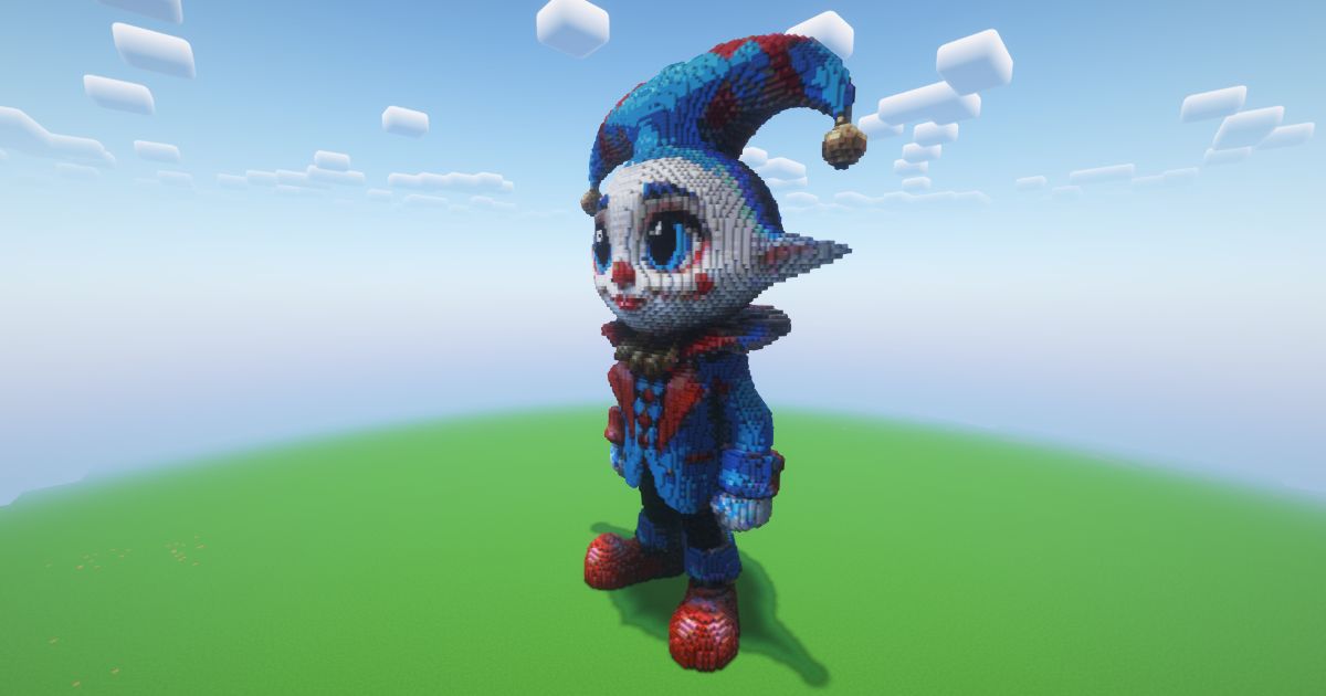Minecraft Court Jester Statue preview 1