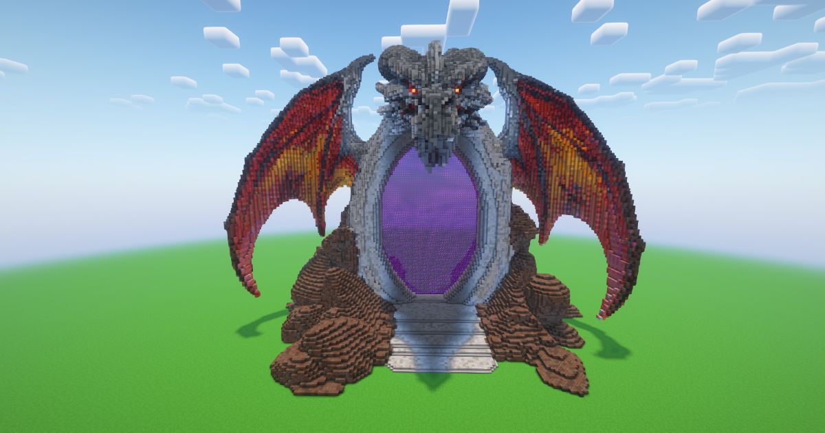 Minecraft Dragon Nether Portal