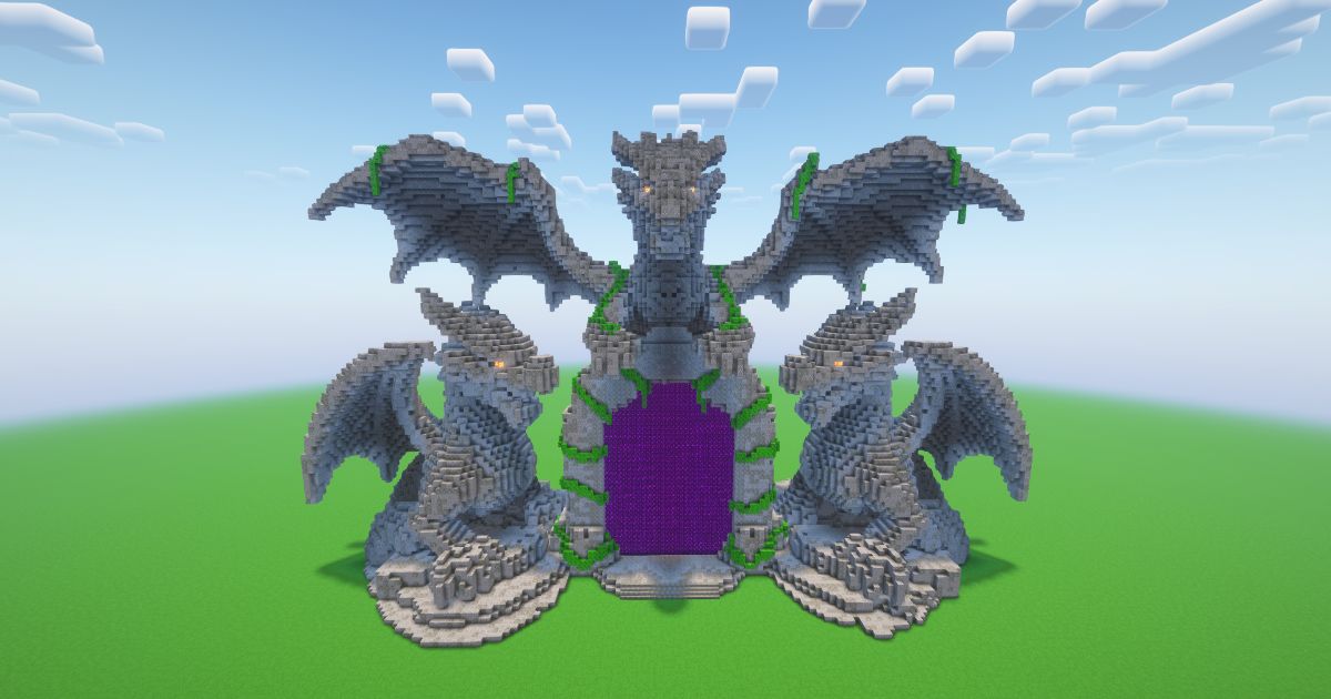Minecraft Dragons Nether Portal