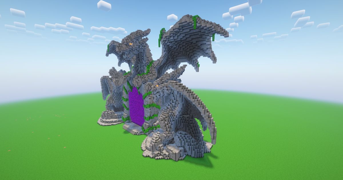 Minecraft Dragons Nether Portal preview 1