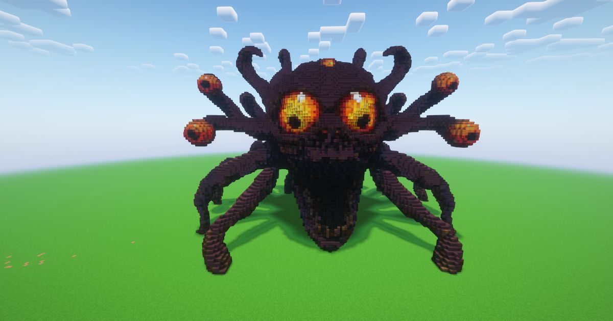 Minecraft Halloween Beholder Statue