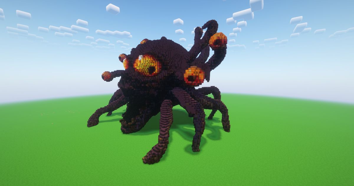 Minecraft Halloween Beholder Statue preview 1