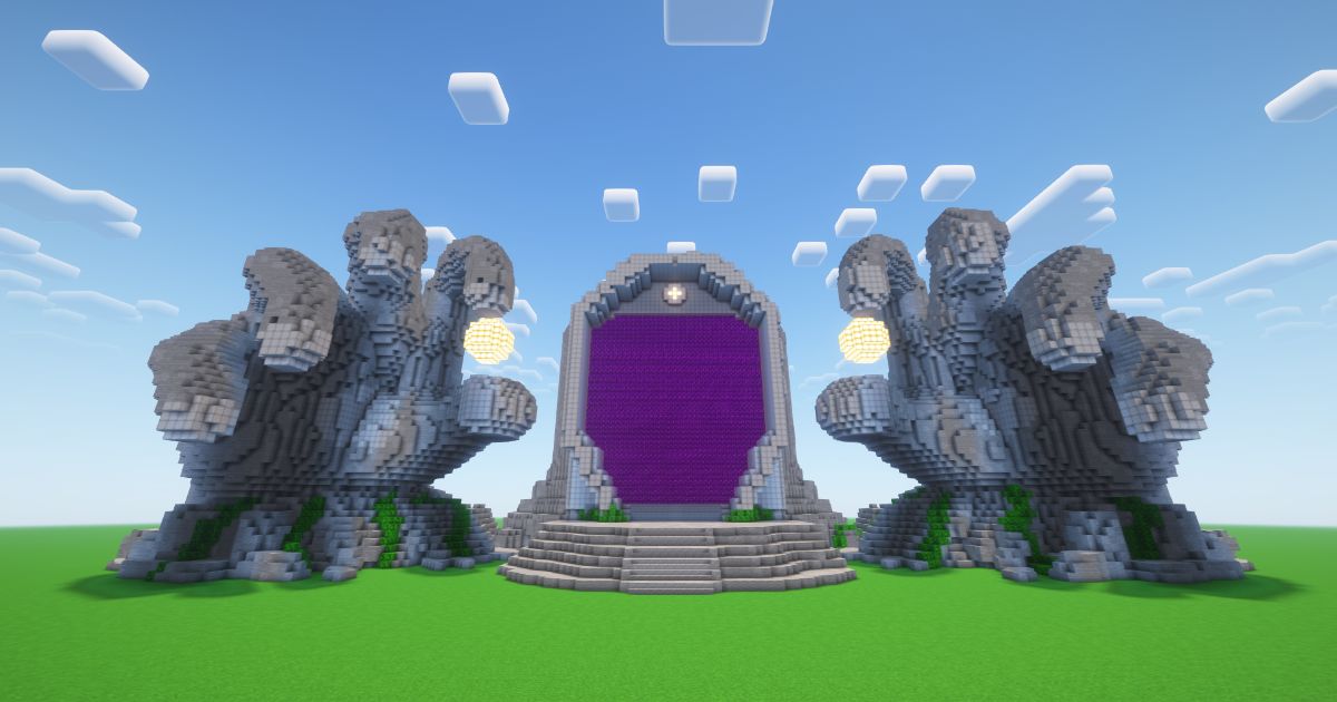 Minecraft Hands Nether Portal preview 1