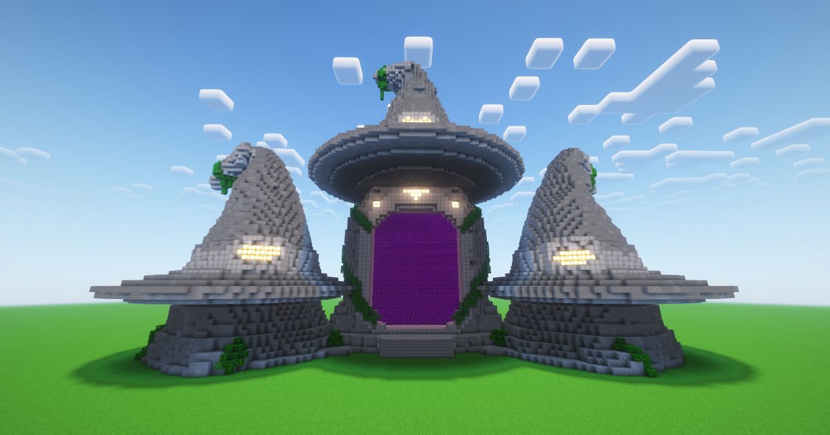 Minecraft Hats Nether Portal Statue preview 1