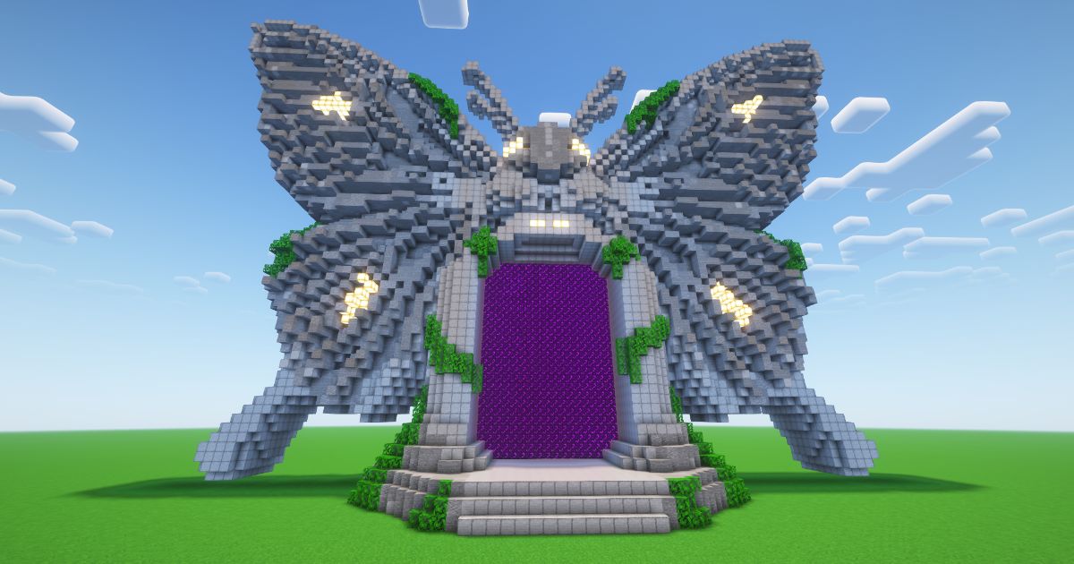 Minecraft Butterfly Nether Portal preview 1