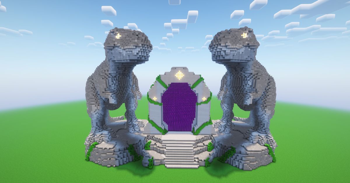 Minecraft Dinosaurs Nether Portal
