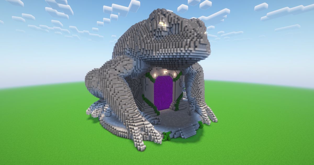 Minecraft Frog Nether Portal