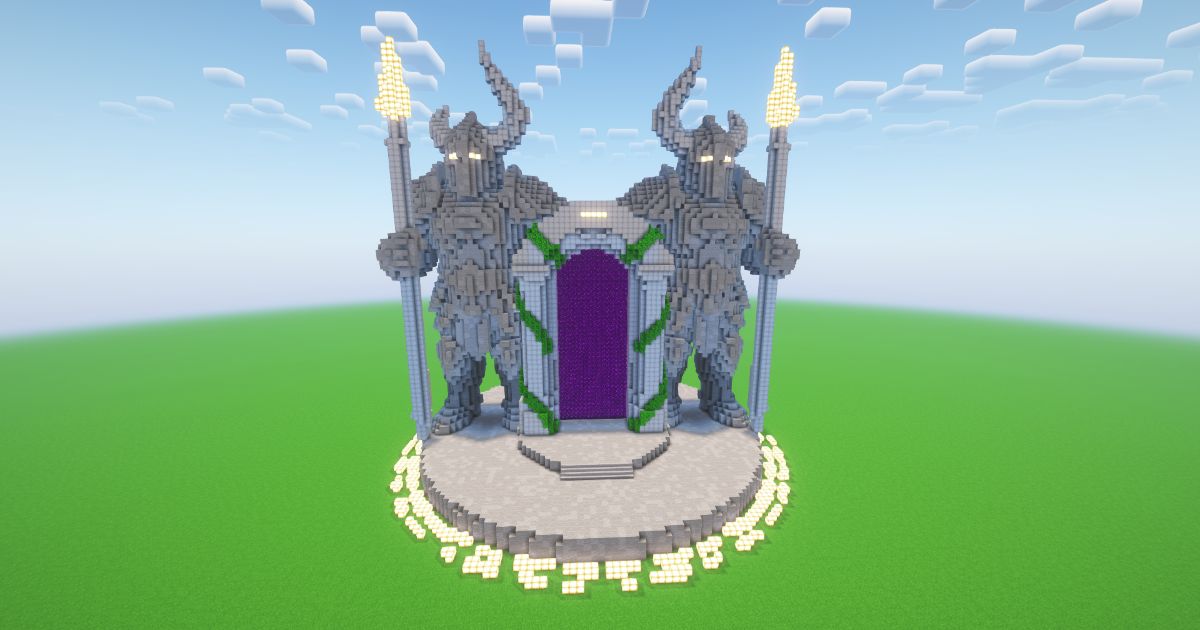 Minecraft Guardians Nether Portal