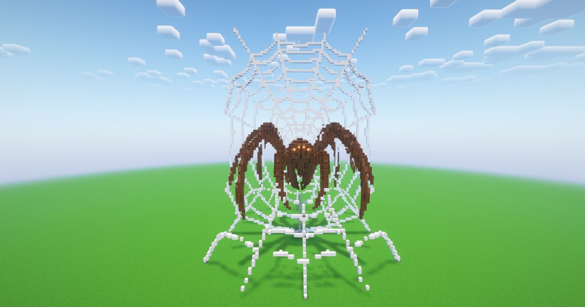 Minecraft Spider Statue
