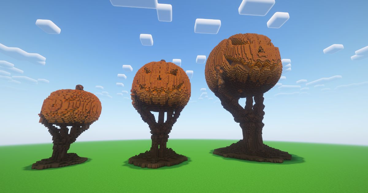 Minecraft Halloween Pumpkins Pack Statue preview 1