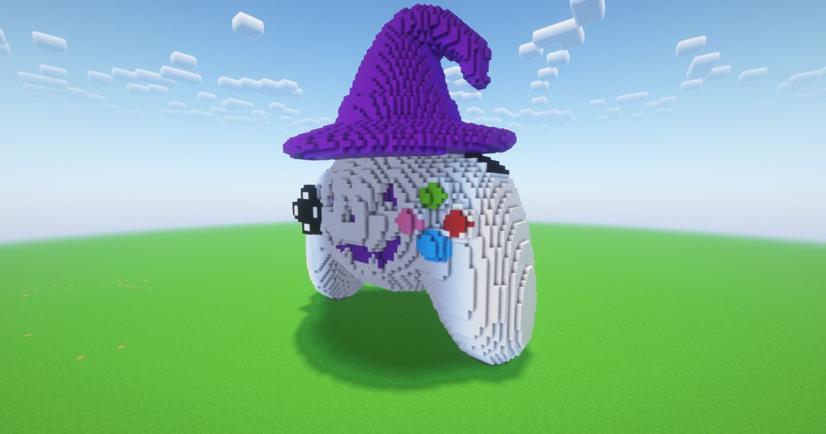 Minecraft Halloween Gamer Controller Statue preview 1