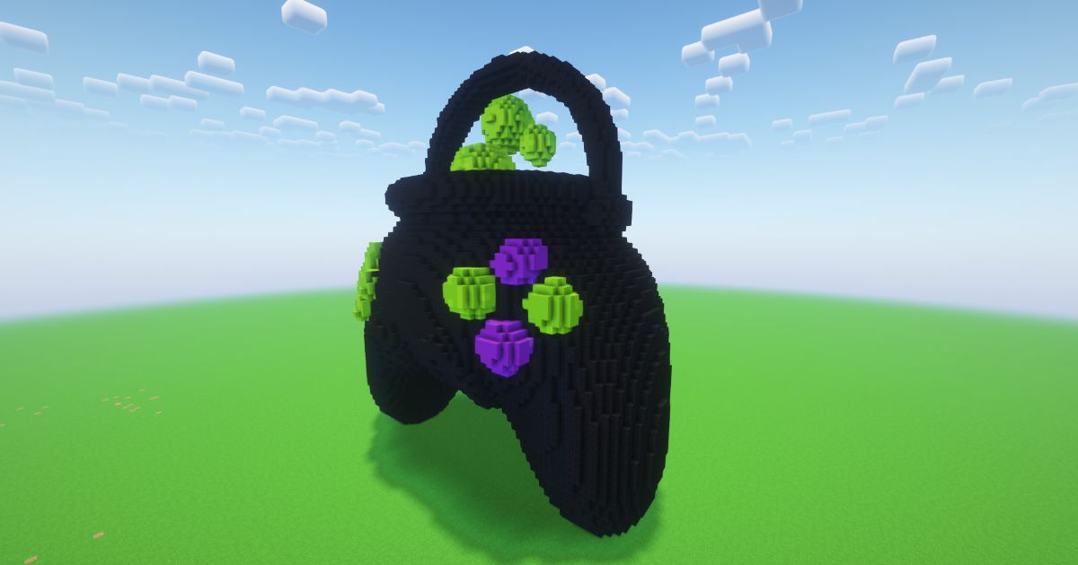 Minecraft Halloween Gamer Controller 2 Statue preview 1