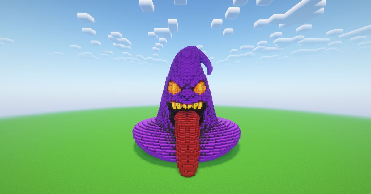 Minecraft Halloween Scary Witch Hat 2