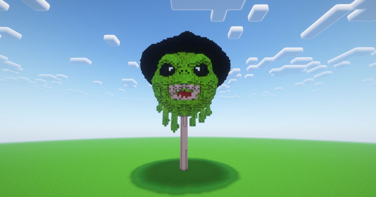 Minecraft Halloween Monster Lollipop Statue preview 1